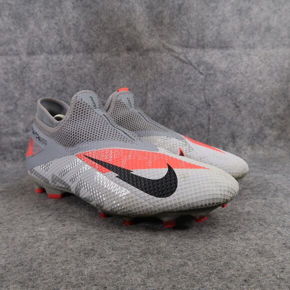 Nike Shoes Mens 10.5 Football Cleat Phantom Vision 2 Academy Dynamic Fit MG Grey - Picture 1 of 16